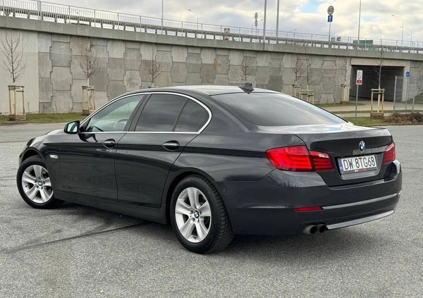 BMW Seria 5 cena 49900 przebieg: 188000, rok produkcji 2012 z Wrocław małe 211